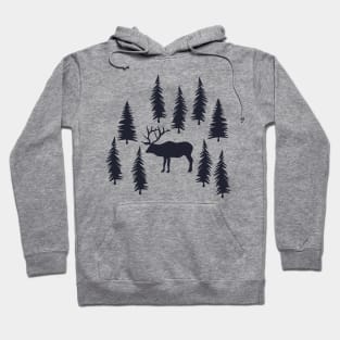 Elk In Forest (Ripe) Hoodie